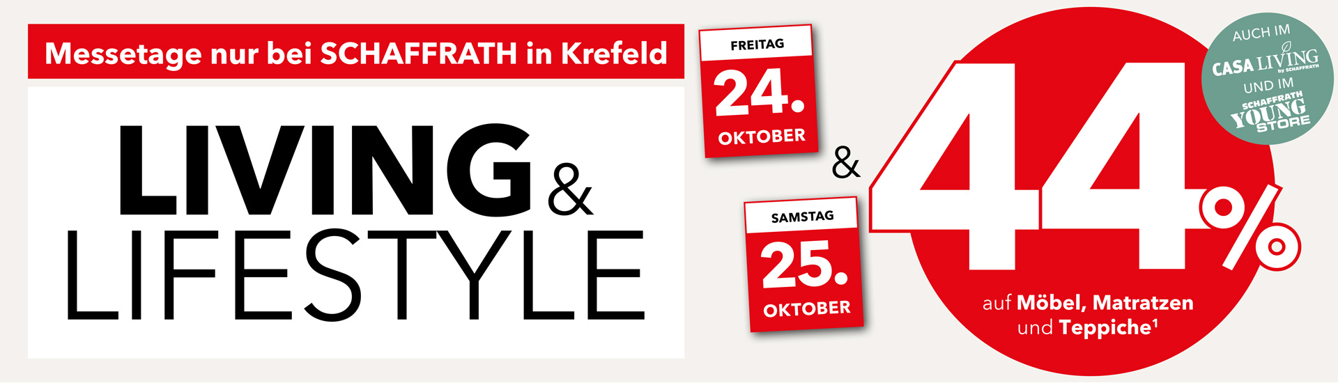Living und Lifestyle Messetage in Krefeld