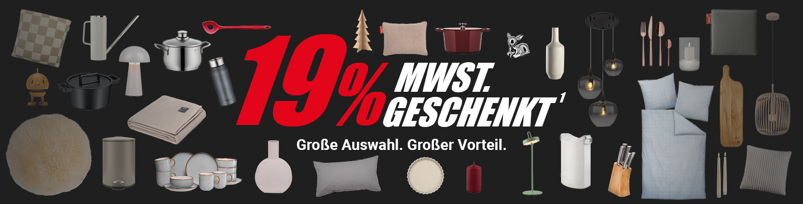 19% Mehrwertsteuer geschenkt als Rabatt im Schaffrath Black Sale