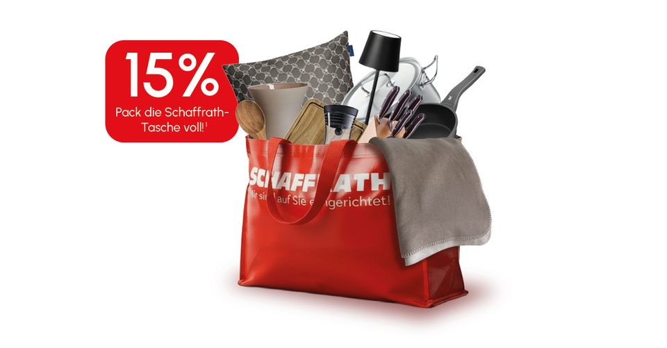 Pack die Schaffrath-Tasche voll 15% Rabatt