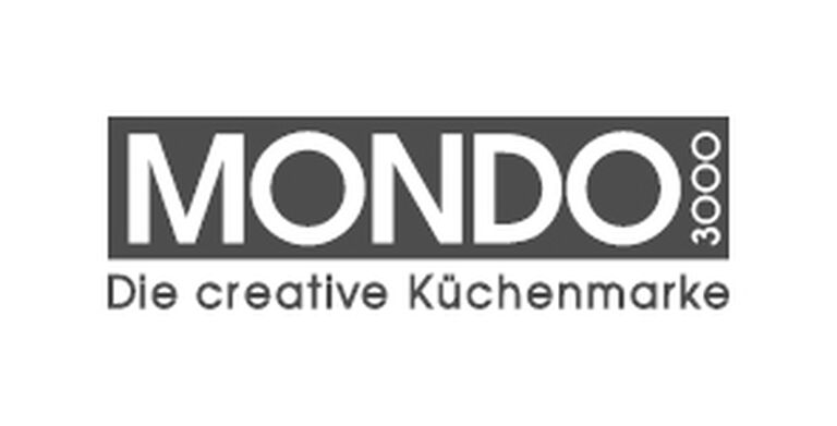 Weißes Bild mit Schriftzug "MONDO"
