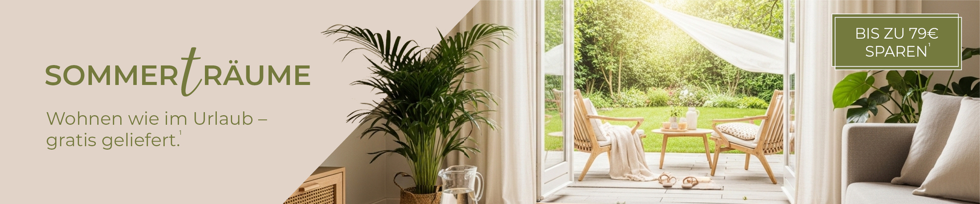 Sommerträume, bis zu 79€ Versandkosten sparen