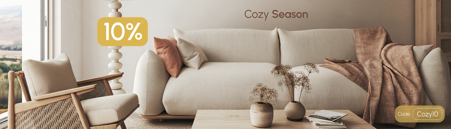 Cozy Season bei Schaffrath, 10% Rabatt auf M&ouml;bel, Deko und vieles mehr