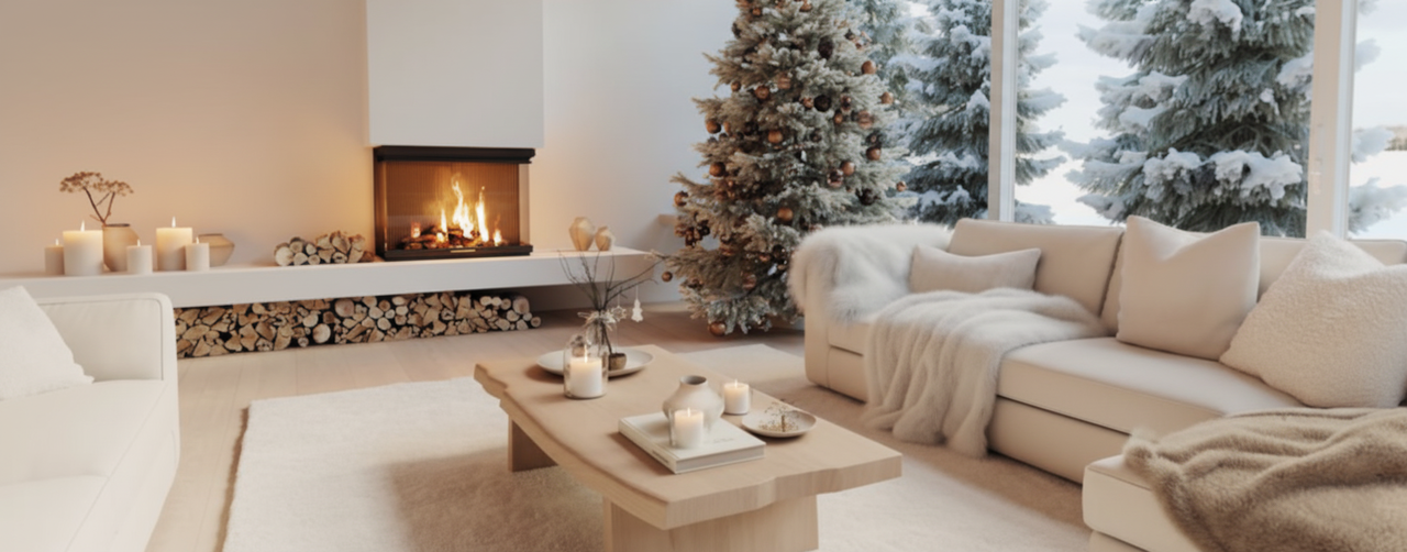 Scnadi Minimalismus als Wohntrend in der Weihnachtszeit
