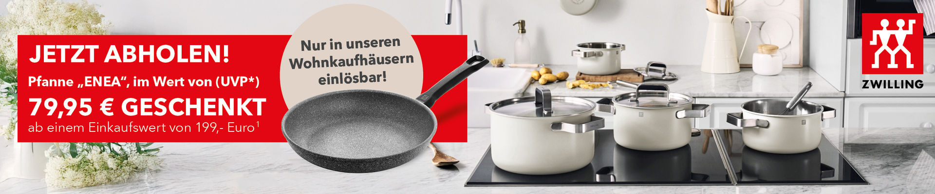 Zwilling Produkte kaufen und hochwertige Pfanne gratis erhalten