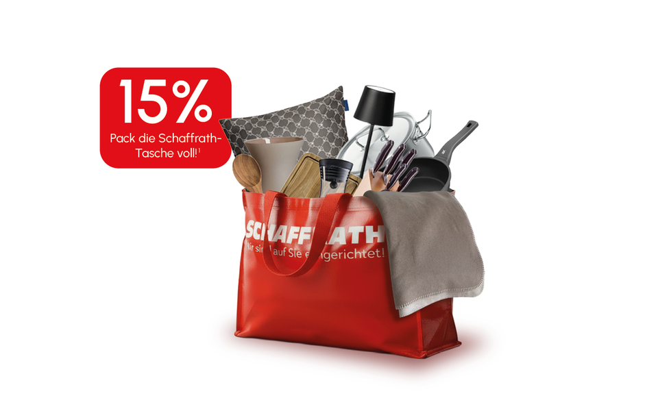 Pack die Schaffrath-Tasche voll 15% Rabatt