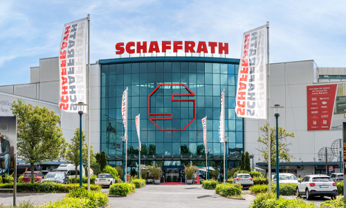 Au&szlig;enansicht vom Schaffrath Wohnkaufhaus Krefeld