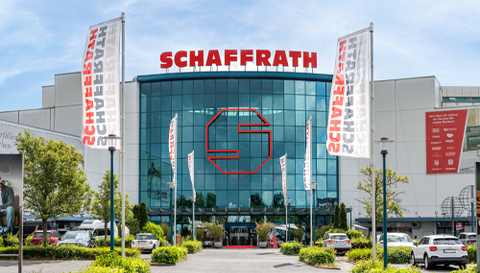 Außenansicht vom Schaffrath Wohnkaufhaus Krefeld