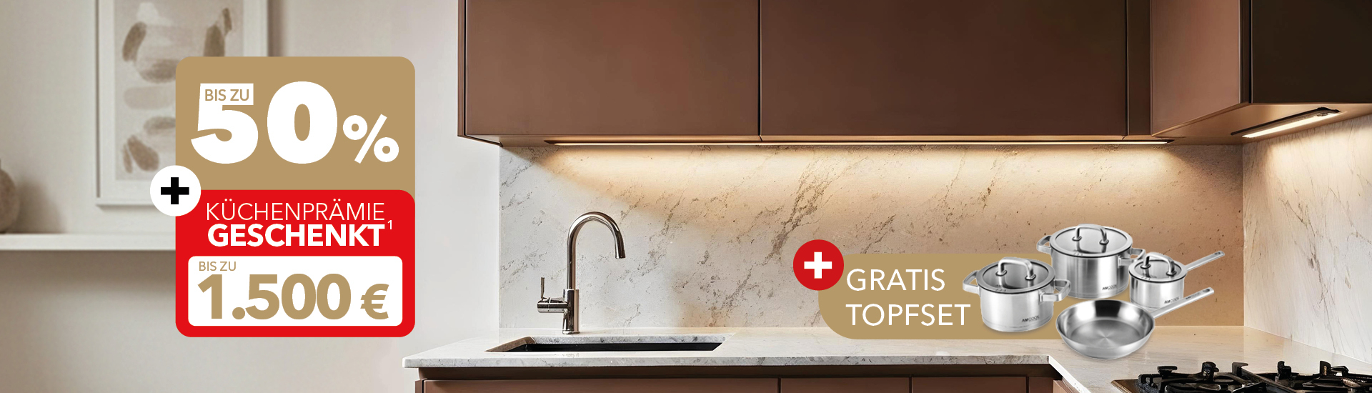 K&uuml;chen zum Jubil&auml;umspreis &ndash; 65 Jahre Schaffrath, bis zu 50 % Rabatt auf individuell geplante K&uuml;chen