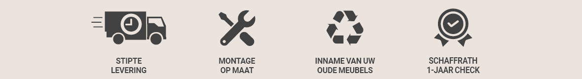 Stipte levering Exacte montage Elektro- en sanitairinstallatie  Oud meubilair afvoer