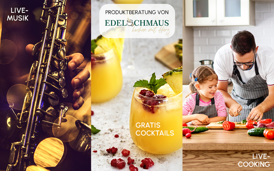 Jubil&auml;um in Kevelaer Live-Musik, Gratis Coctails Live-Cooking