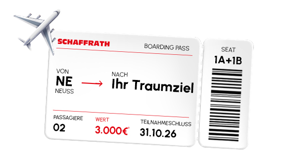 Boardingpass Traumreise gewinnen