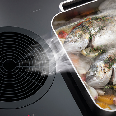 Kochen ohne Dunst Muldenabzug
