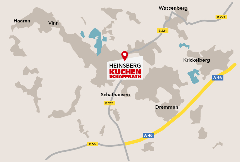 Wegbeschreibung zum Mega Store in Heinsberg