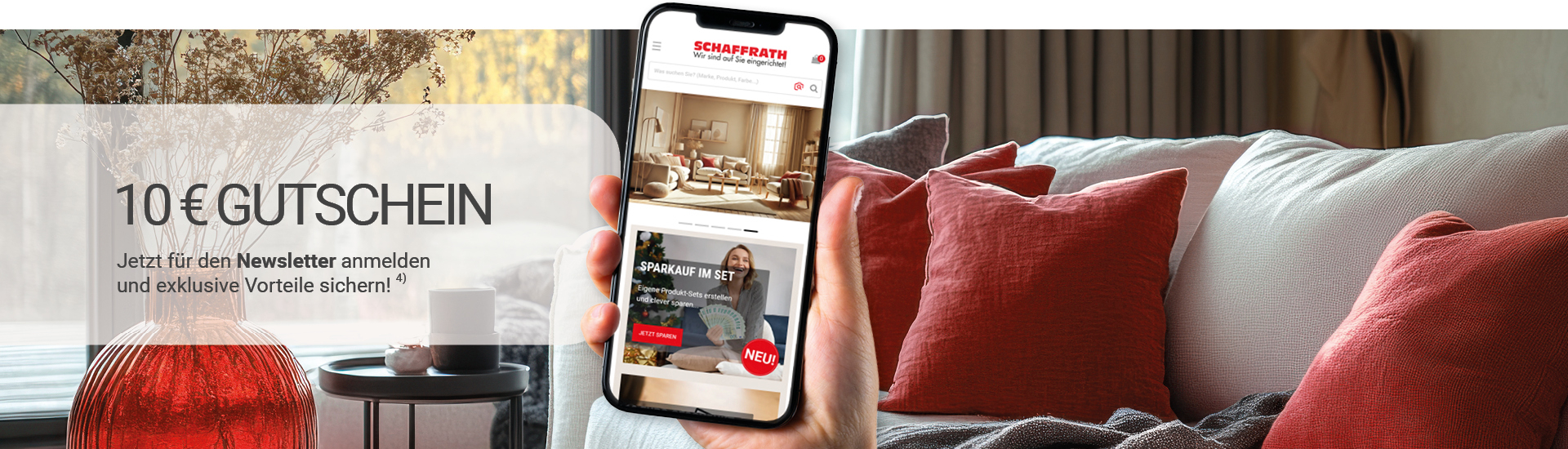 Newsletter Anmeldung 10 € Gutschein