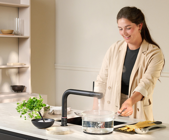 Quooker Front Eleganz & Vielseitigkeit – alles aus einem Hahn