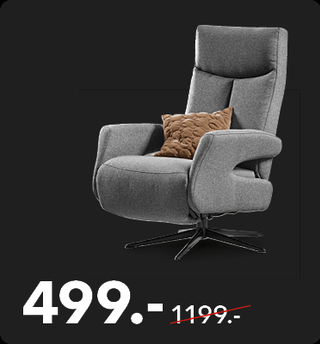 Grauer Relaxsessel aus Stoff im modernen Stil. Jetzt statt 1.199 Euro nur noch 499 Euro im Schaffrath Black Sale.