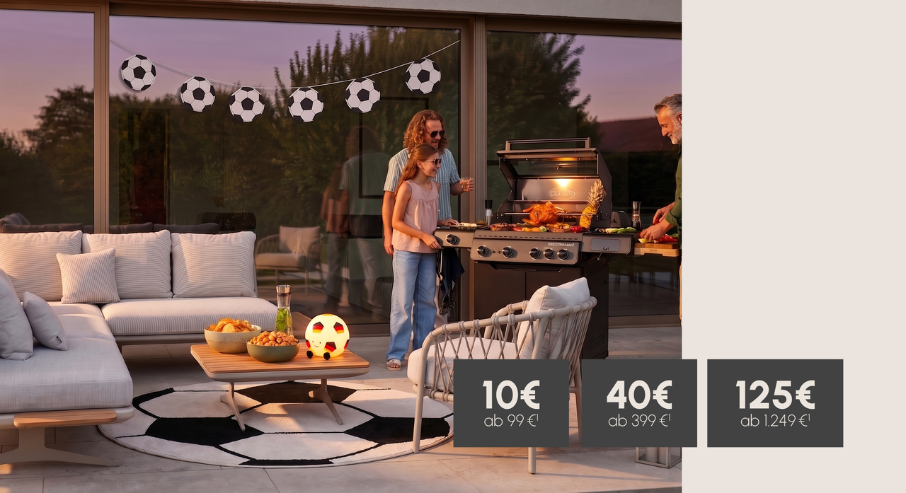 Staffelrabatt beim Kauf von Gartenm&ouml;beln und vielen weiteren Produkten&sup1;
