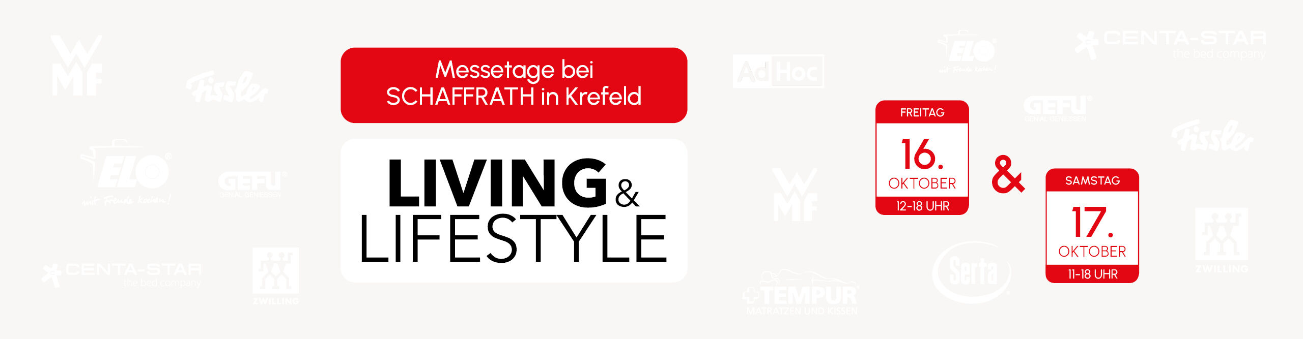 Lifestyle Messetage bei Schaffrath in D&uuml;sseldorf und Heinsberg