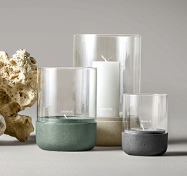 Blomus Windlicht in grau