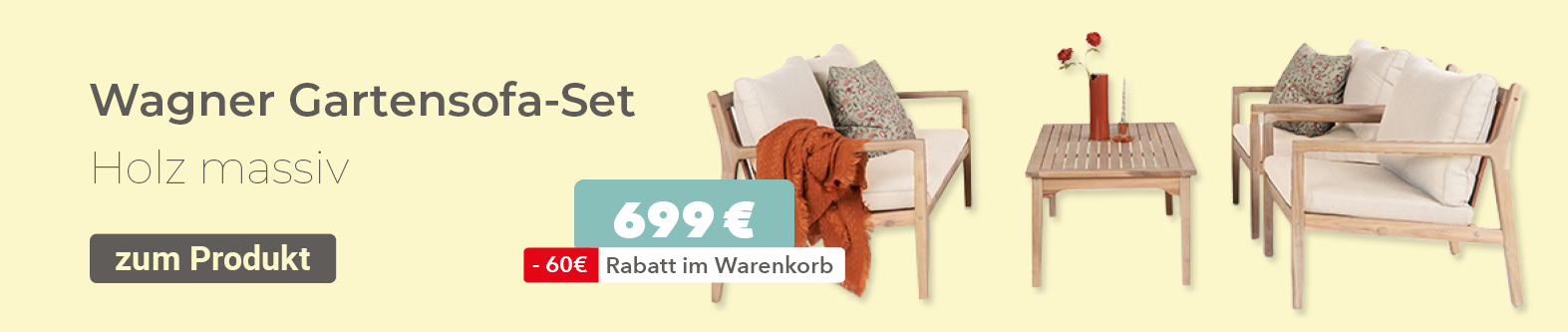 Gartensofa J´Set Holz massiv
