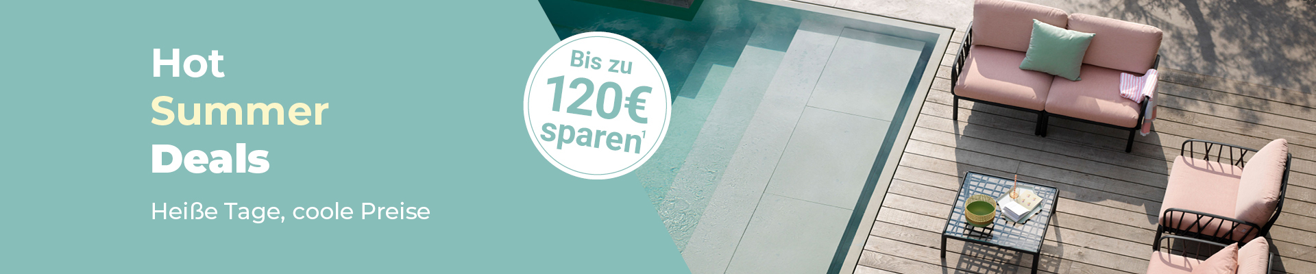 Sunshine Festival für Gartengenießer, Outdoor-Möbel und Accessoires zum Strahlen günstig