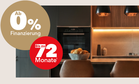 Gem&uuml;tlich beleuchtete K&uuml;che, Rabatt ab 0% Finanzierung bis zu 72 Monate