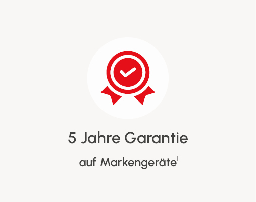 5 Jahre Garantie auf Markenger&auml;te