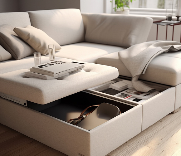 Sofa mit Stauraumfunktion