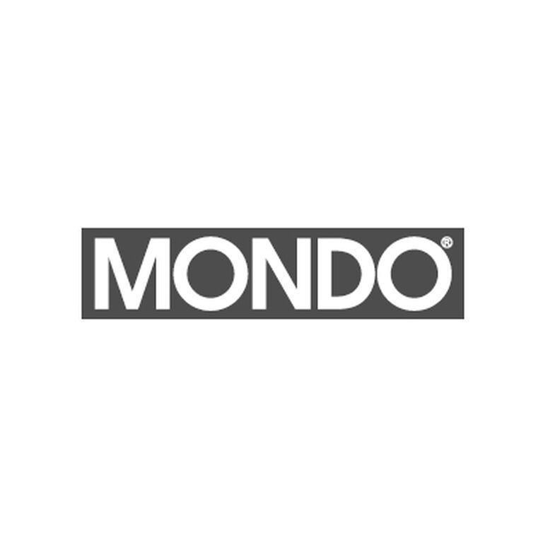 Weißes Bild mit Schriftzug "MONDO"
