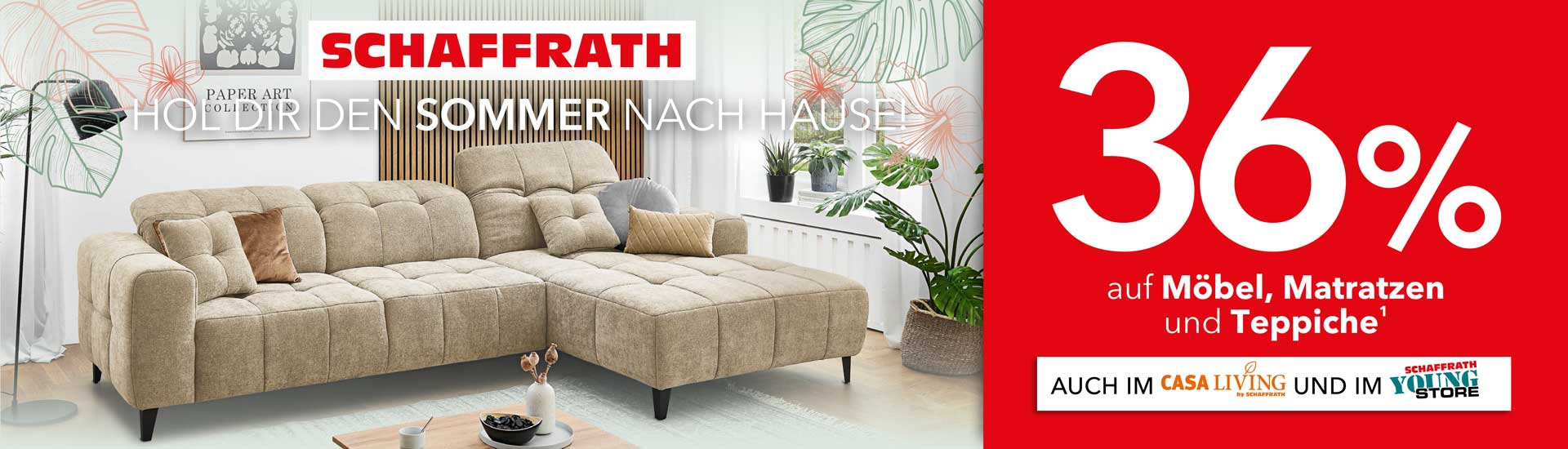 36% auf Möbel, Matratzen & Teppiche