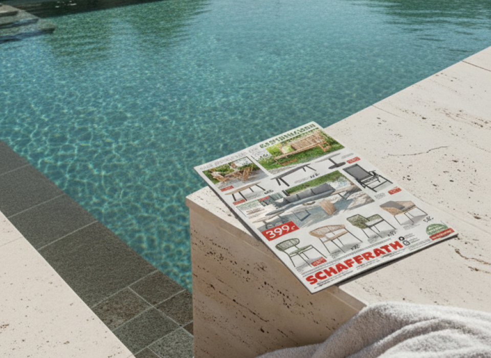 Aktuelle Gartenprospekte von Schaffrath am Pool in der SOnne