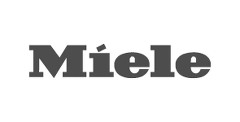 Wei&szlig;es Bild mit Schriftzug "Miele"