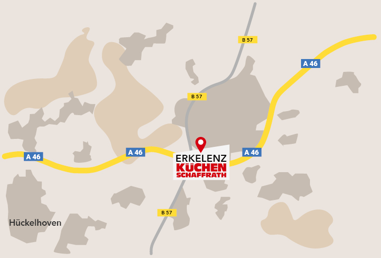 Wegbeschreibung zum Mega Store in Erkelenz
