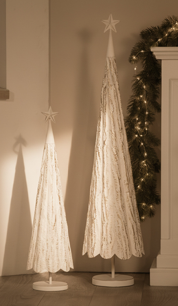 Weihnachtlicher Teelichthalter aus Holz und Keramik von Boltze