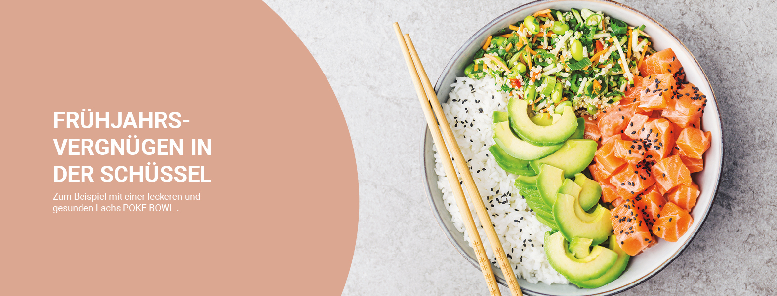 Poke Bowl Lachsgericht rezept mit lachs
