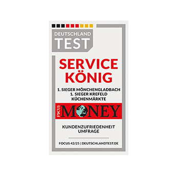 Siegel Service König Küchenmärkte - Deutschland Test