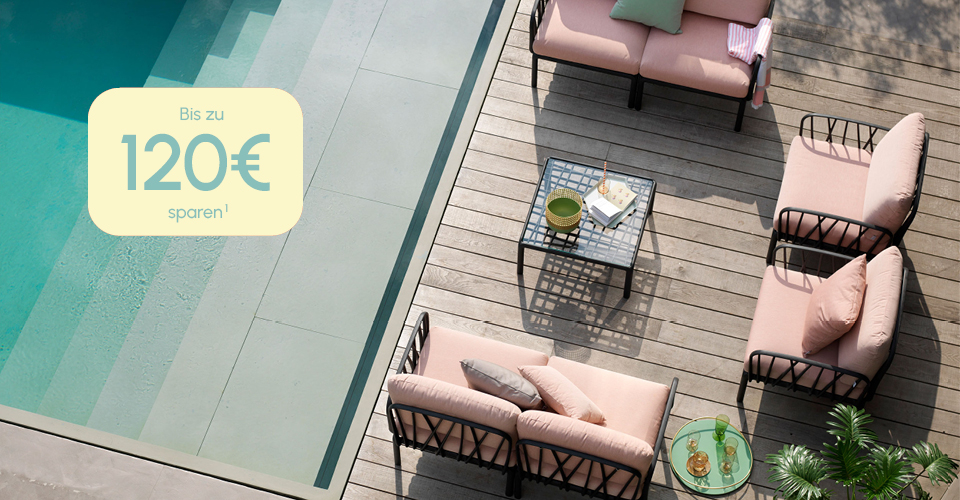 Bis zu 120&euro; sparen auf Haushaltsartikel, Deko, Textilien, M&ouml;bel und Gartenm&ouml;bel!&sup1;