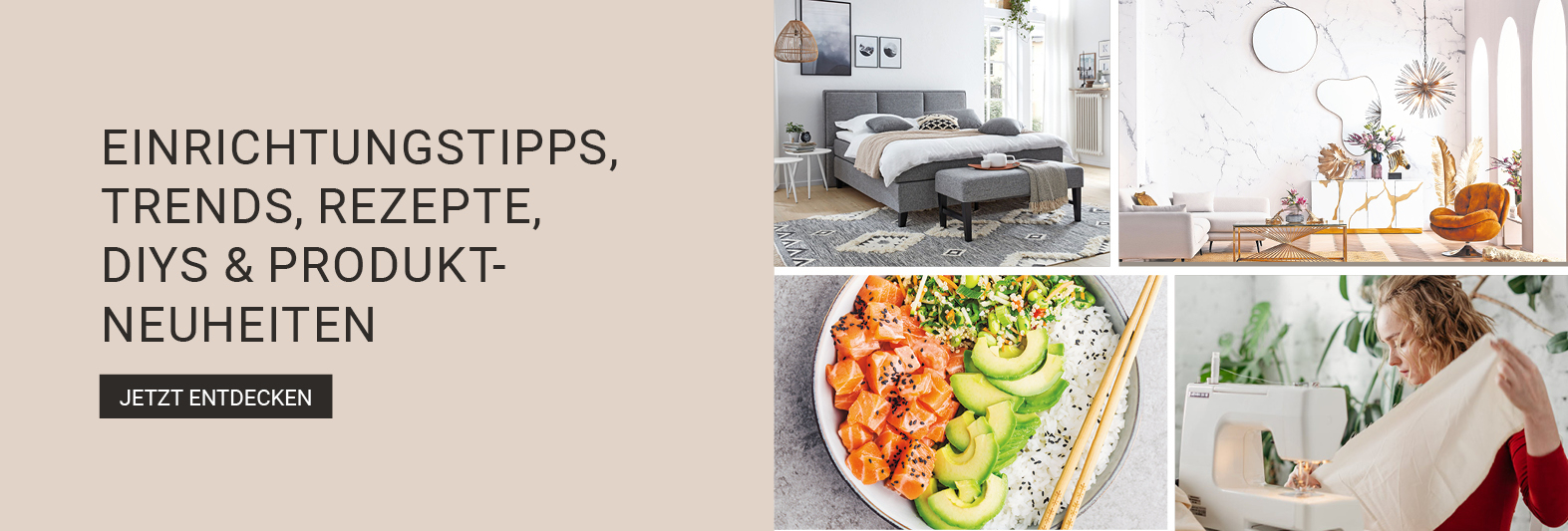 Einrichtungstipps, Trends, Rezepte, DIYs & Produktneuheiten