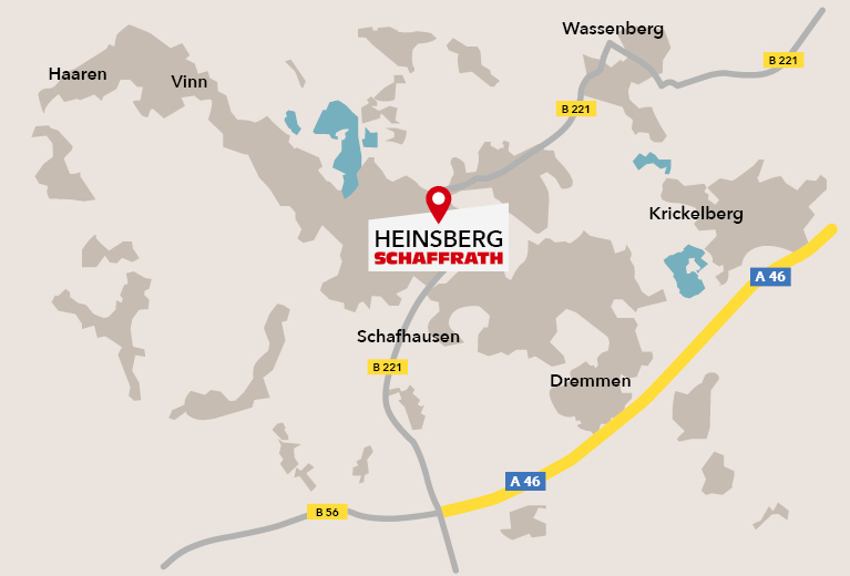 Wegbeschreibung zum Wohnkaufhaus in Heinsberg