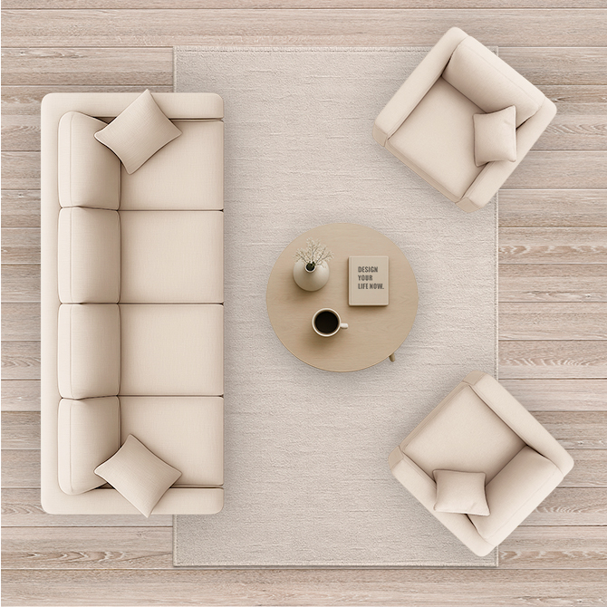 Rechteckige Fu&szlig;matte mit braun-schwarzem Zebramuster auf hellem Holzfu&szlig;boden. Neben der Matte steht ein Paar wei&szlig;e Hausschuhe.