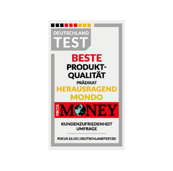 Siegel Beste Produktqualität Mondo