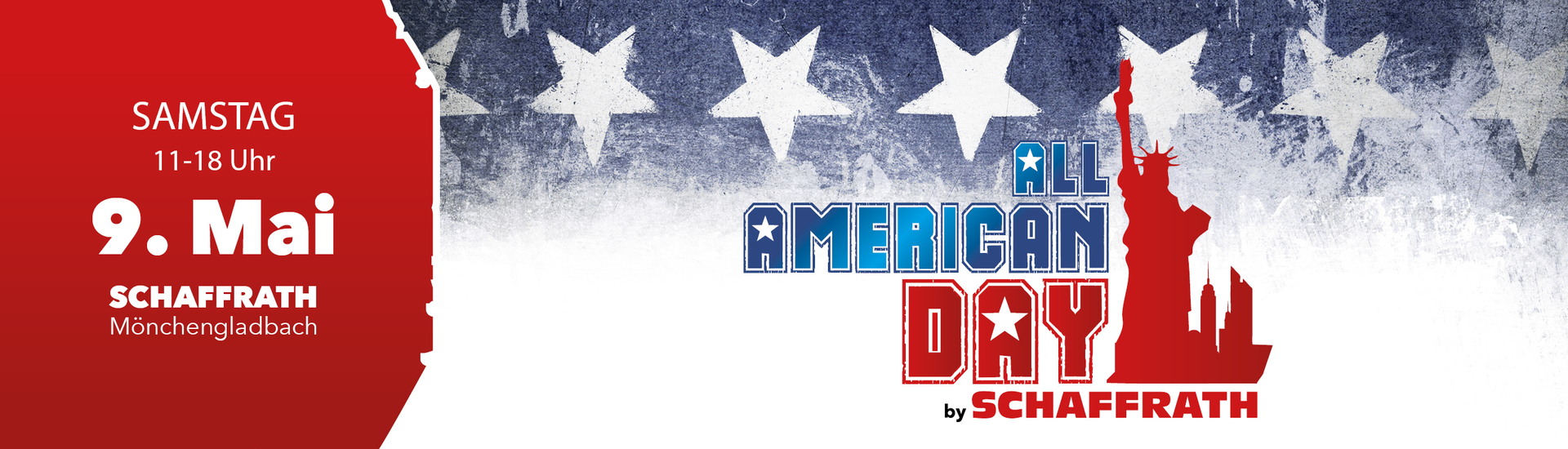 Hero-Banner f&uuml;r den All American Day bei Schaffrath