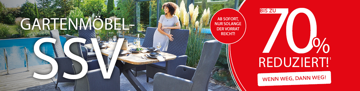 70% Rabatt auf Gartenmoebel