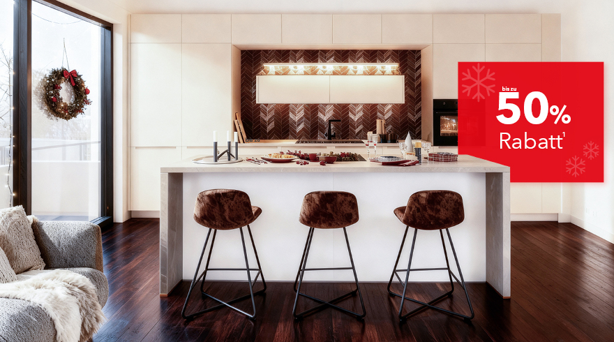 Grundrabatt auf die Küche 50%