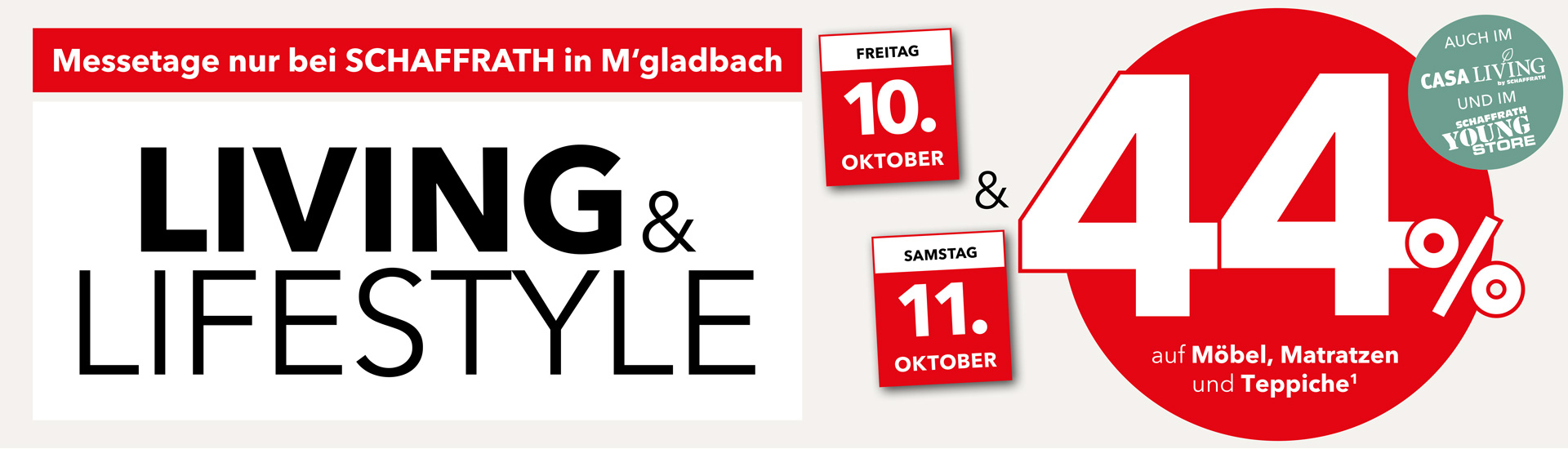 Living und Lifstyle Messetage in Mönchengladbach