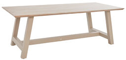 OUTDOOR Gartentisch Teak Weiss