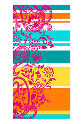 Dero Textil Strandtuch Summer Paisley