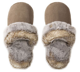 Slipper mit Fellimitat
