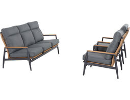 SIENA GARDEN Gartenlounge-Set 3-teilig