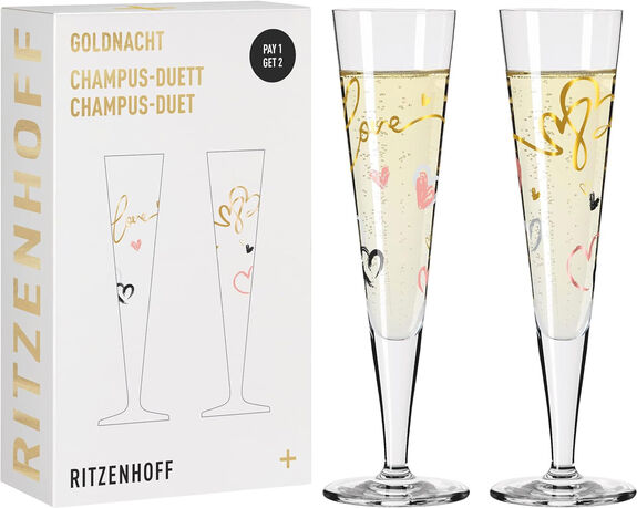 Ritzenhoff Cristal 2er Champagnerglas 205ml